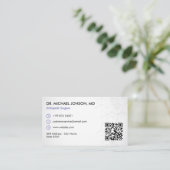 Orthopedische therapie | minimalistisch wit visitekaartje (Staand voorkant)