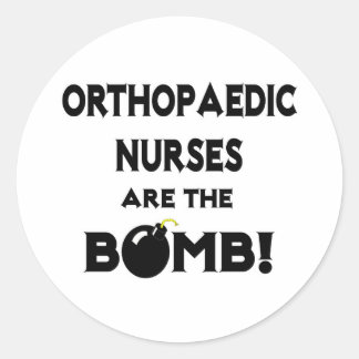 Orthopedische verpleegkundigen zijn de bom! ronde sticker