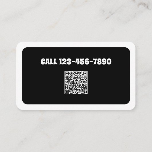 Orthopedist aangepaste QR Visitekaartje (Achterkant)