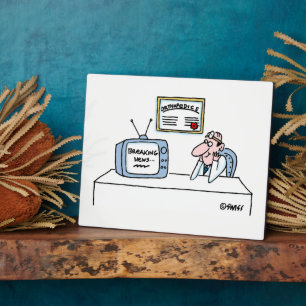 Orthopedist Cartoon Funny Medical Kantoor Plaque Fotoplaat