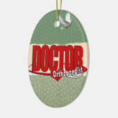 ORTHOPEDIST LOGO BIG RED DOCTOR KERAMISCH ORNAMENT (Links)