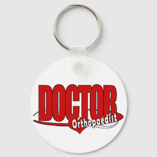 ORTHOPEDIST LOGO BIG RED DOCTOR SLEUTELHANGER