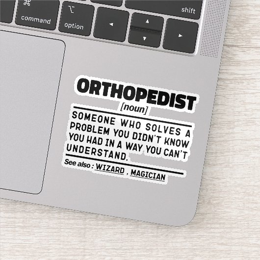 Orthopedist Noun Chiropractor Assistent Medewerker Sticker (Detail)