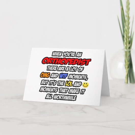 Orthopedist.. OMG WTF LOL Kaart (Voorkant)