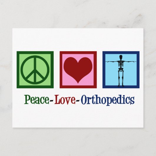 Orthopedist Peace Love Orthopedica Kantoor Briefkaart (Voorkant)