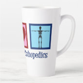 Orthopedist Peace Love Orthopedica Kantoor Latte Mok (Rechts)