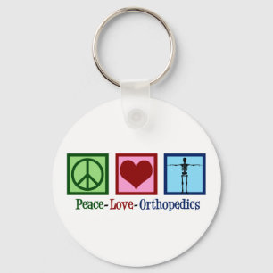 Orthopedist Peace Love Orthopedica Kantoor Sleutelhanger
