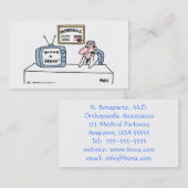 Orthopedist's Cartoon Business of Appointment Card Visitekaartje (Voorkant / Achterkant)