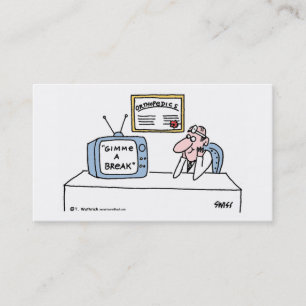 Orthopedist's Cartoon Business of Appointment Card Visitekaartje