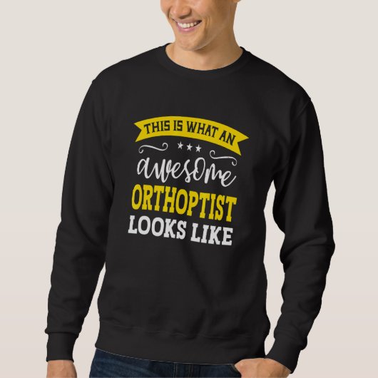 Orthoptist Functietitel Werknemer Grappige Werker Trui (Voorkant)