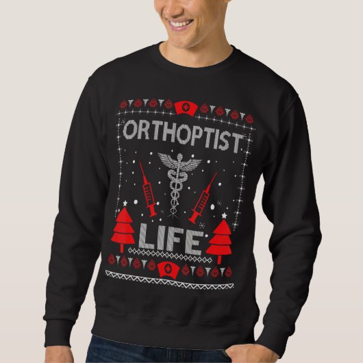 Orthoptist Life Ugly KerstSweaters Matching G Trui (Voorkant)