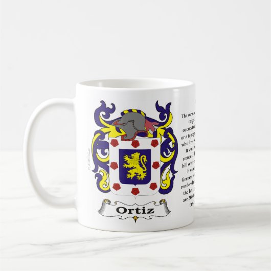 Ortiz Family Coat of Arms Mok (Links)