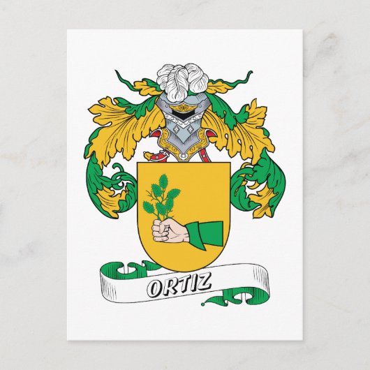 Ortiz Family Crest Briefkaart (Voorkant)