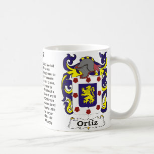 Ortiz Family Crest op een mok