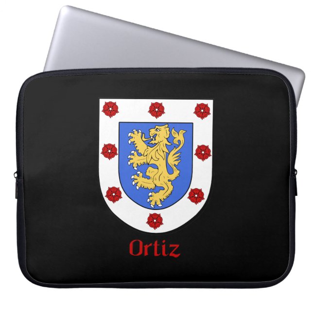Ortiz Family Shield Electronics Bag Laptop Sleeve (Voorkant)