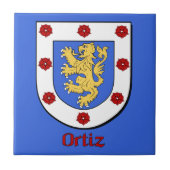 Ortiz Family Shield Tegeltje (Voorkant)