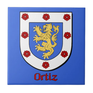 Ortiz Family Shield Tegeltje