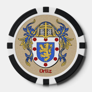 Ortiz Heraldic Arms Pokerchips