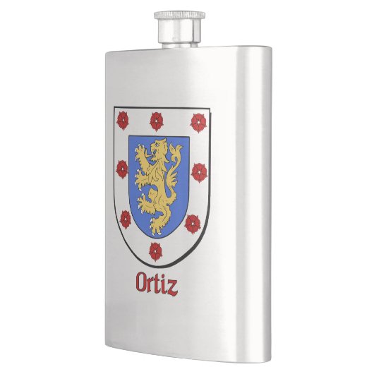 Ortiz Heraldic Shield Heupfles (Links)