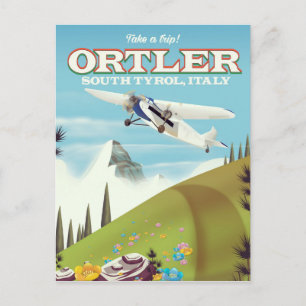 Ortler - Zuid-Tirol, Italië reisposter Briefkaart