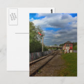 Orton Mere Station en seinhuisje Briefkaart (Voorkant / Achterkant)