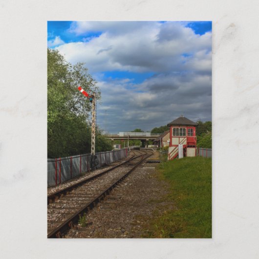 Orton Mere Station en seinhuisje Briefkaart (Voorkant)