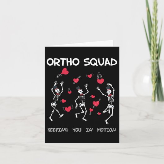 Ortopedische Grappige Valentijn - Orto Squad Skele Kaart (Voorkant)