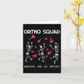 Ortopedische Grappige Valentijn - Orto Squad Skele Kaart (Gele Bloem)
