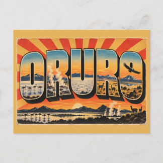 Oruro Bolivia Altiplano Zoutmeren Geisers Kunst Briefkaart