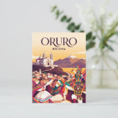 Oruro, Bolivia Briefkaart (Staand voorkant)