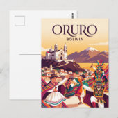 Oruro, Bolivia Briefkaart (Voorkant / Achterkant)