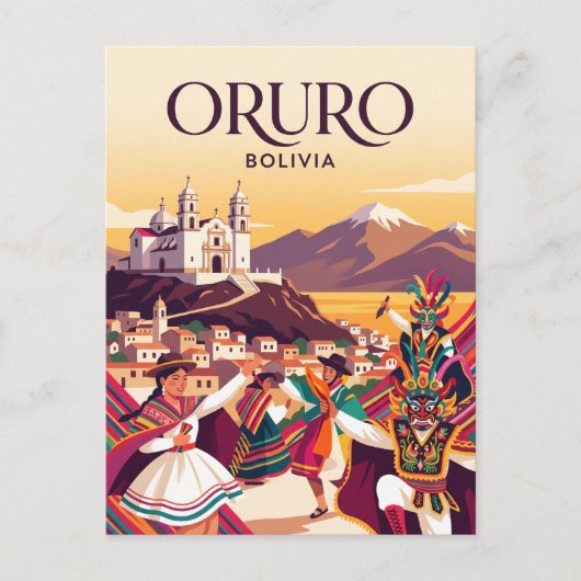 Oruro, Bolivia Briefkaart (Voorkant)