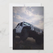 ORV GP Off Road 4X4 Trouwen, Shower Feest Kaart (Achterkant)