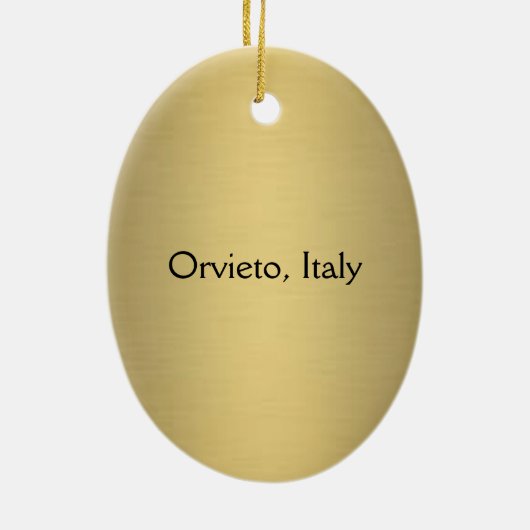 Orvieto Battlement Keramisch Ornament (Achterkant)