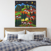 Orvieto Italië Schilderij - Canvas Print (Insitu (Slaapkamer))
