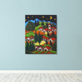 Orvieto Italië Schilderij - Canvas Print (Insitu (Houten vloer))