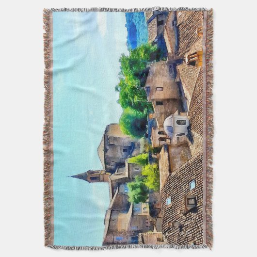 Orvieto Italy Hillside Deken (Voorkant Verticaal)