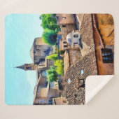 Orvieto Italy Hillside Sherpa Deken (Voorkant (horizontaal))