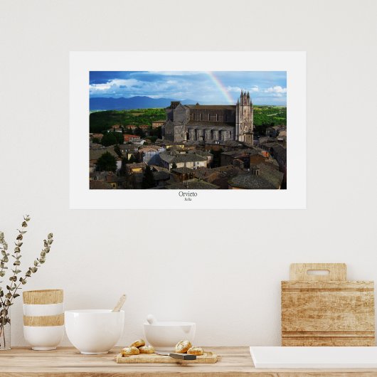 Orvieto Rainbow Poster (Keuken)