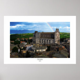 Orvieto Rainbow Poster