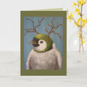 Orville de pinguïnkaart kaart (Gele Bloem)