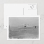 Orville Wright op First Flight op 120 voet Briefkaart (Voorkant / Achterkant)