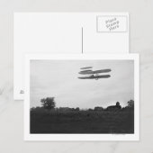 Orville Wright op vlucht 41 bij 60 voet hoog Briefkaart (Voorkant / Achterkant)