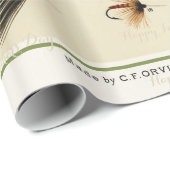 Orvis Fly Fishing Pattern Cadeaupapier (Rol Hoek)