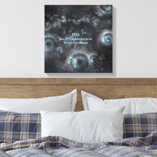 Orwell 1984 Big Brother thema canvas print. (Insitu (Slaapkamer))