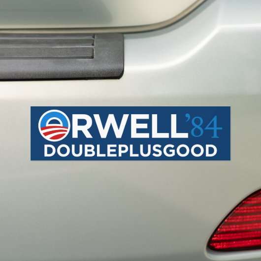 Orwell 1984 Bumpersticker (Op auto)