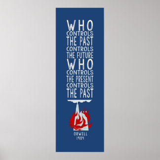 Orwell 1984 voor donkere achtergrond die de poster