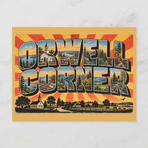 Orwell Corner PEI Historisch dorpsschoolhuis Kunst Briefkaart
