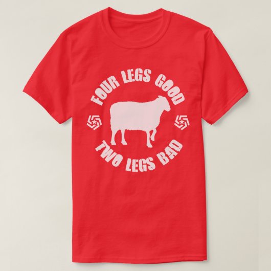 Orwell Dier Boerderij Vier poten Goed Twee poten S T-shirt (Design voorkant)