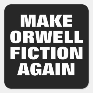 ORWELL FICATIE OPNIEUW MAKEN VIERKANTE STICKER